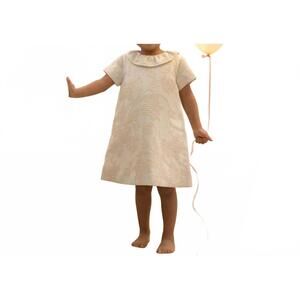 NEW RACHEL RILEY damask shift dress in gold